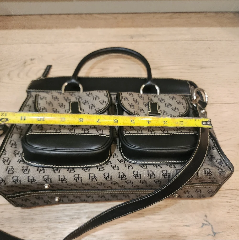 Dooney & Bourke Signature Jacquard Double Pocket Tote
